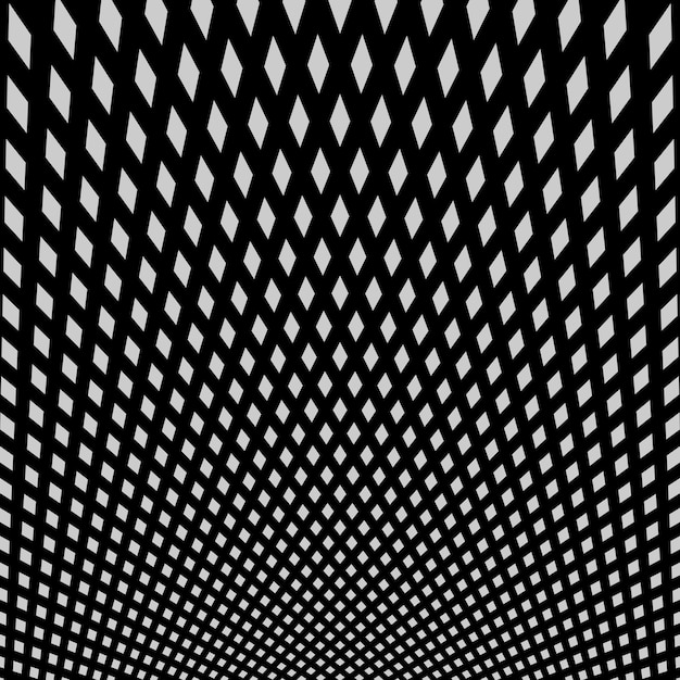 Abstrait noir et blanc torsadé Illusion d'optique de surface déformée Rayures torsadées