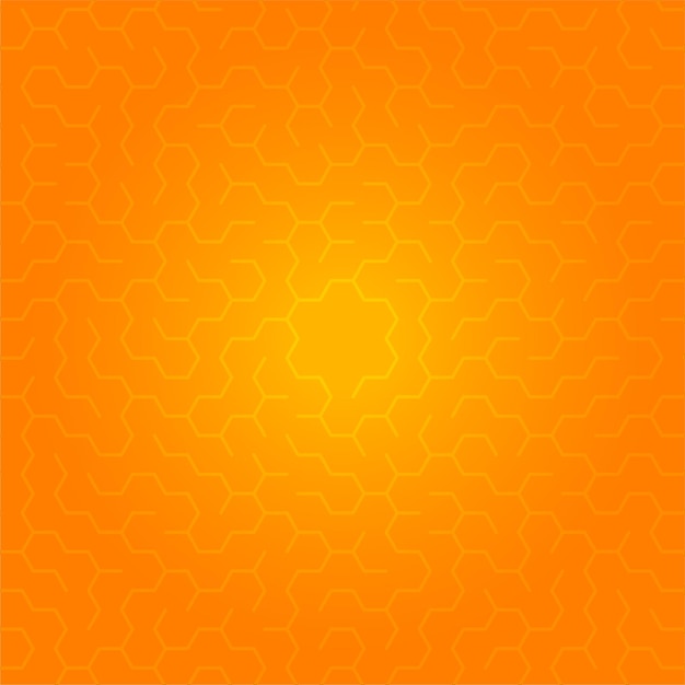 Abstrait orange avec des hexagones comme texture