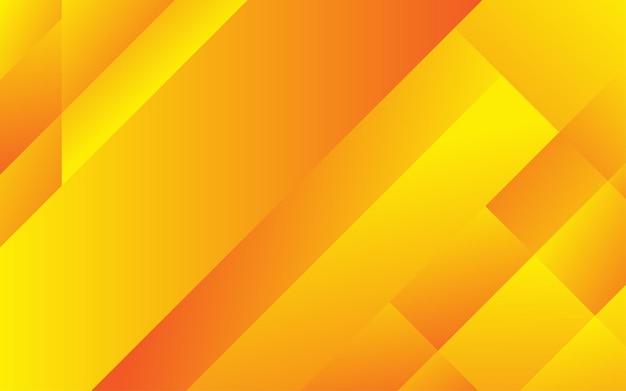 Abstrait orange et jaune fond géométrique composition de formes dynamiques design de fond cool pour affiches illustration vectorielle