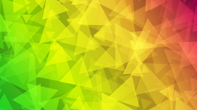Abstrait de petits triangles aux couleurs de l'arc-en-ciel