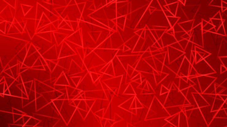 Vecteur abstrait de petits triangles aux couleurs rouges
