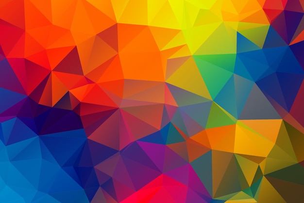 Abstrait polygonale réaliste