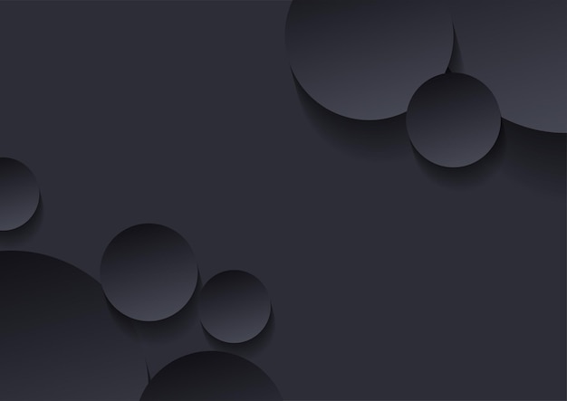 Vecteur abstrait premium noir minimaliste