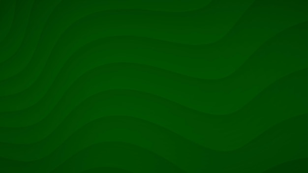 Abstrait de rayures incurvées ondulées avec des ombres dans des couleurs vertes