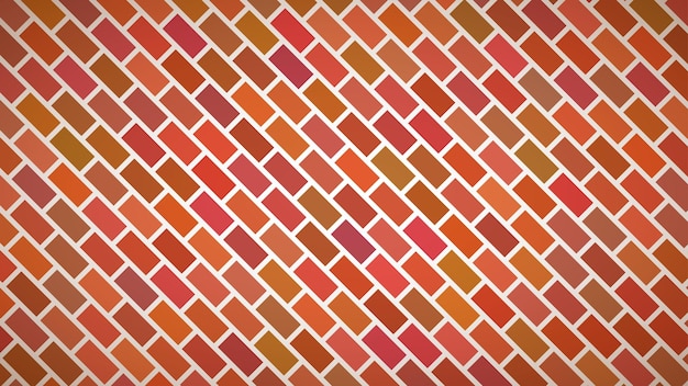 Vecteur abstrait de rectangles disposés en diagonale dans des couleurs rouges