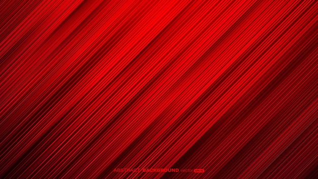 Abstrait rouge géométrique avec illustration vectorielle à rayures diagonales
