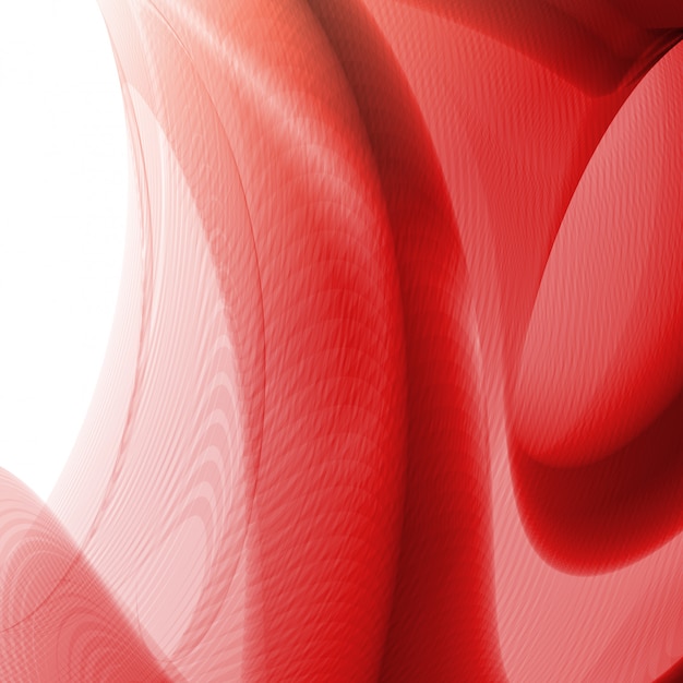 Vecteur abstrait rouge, illustration futuriste ondulée, concept d'art