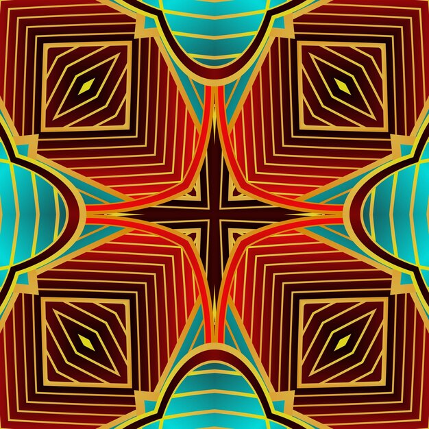 Abstrait rouge texturé sans couture combiné avec d'autres belles couleurs