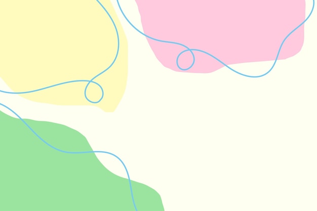 Abstrait Simple Blob Avec Des Lignes