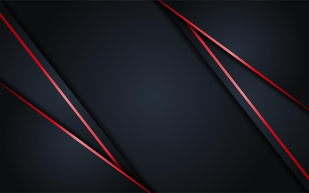 Abstrait Sombre Avec élément De Lignes Rouges Simples