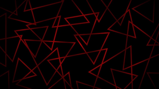 Vecteur abstrait sombre de triangles qui se croisent dans des couleurs rouges