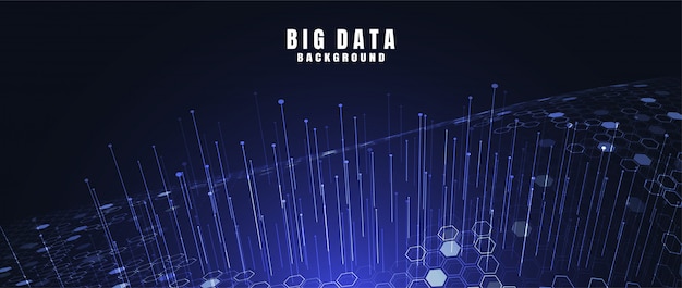 Abstrait de technologie avec Big data. connexion Internet