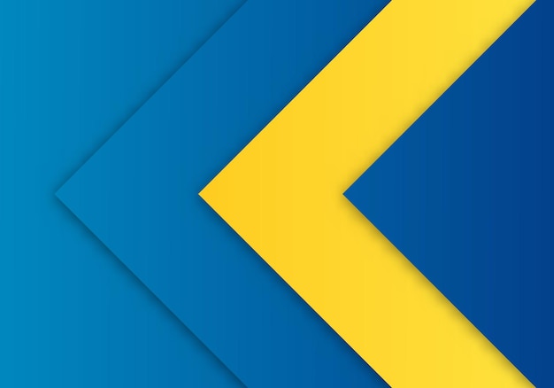 Abstrait technologie géométrique moderne fond graphique jaune et bleu énergie technologie futuriste