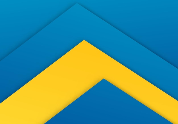 Abstrait technologie géométrique moderne fond graphique jaune et bleu énergie technologie futuriste