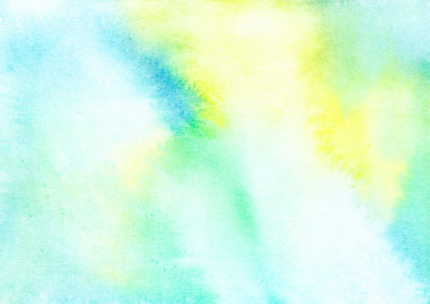 Vecteur abstrait de la texture aquarelle verte et jaune