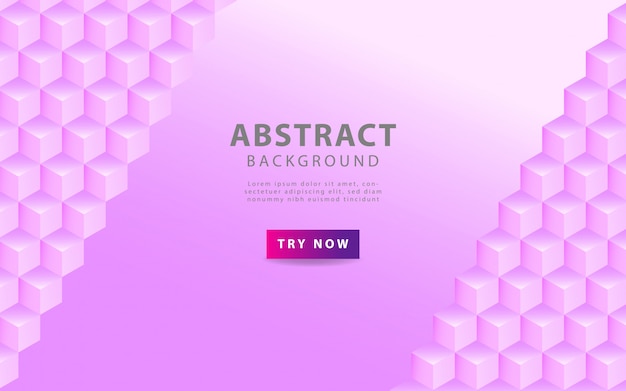 Abstrait Texture Rose Avec Des Formes Hexagonales