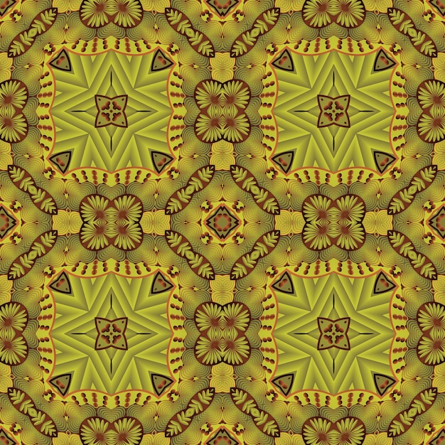 Abstrait texturé sans couture en marron combiné avec de l'or jaune