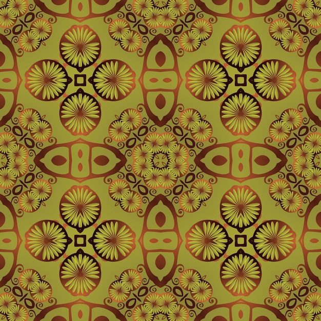 Abstrait texturé sans couture en marron combiné avec de l'or jaune