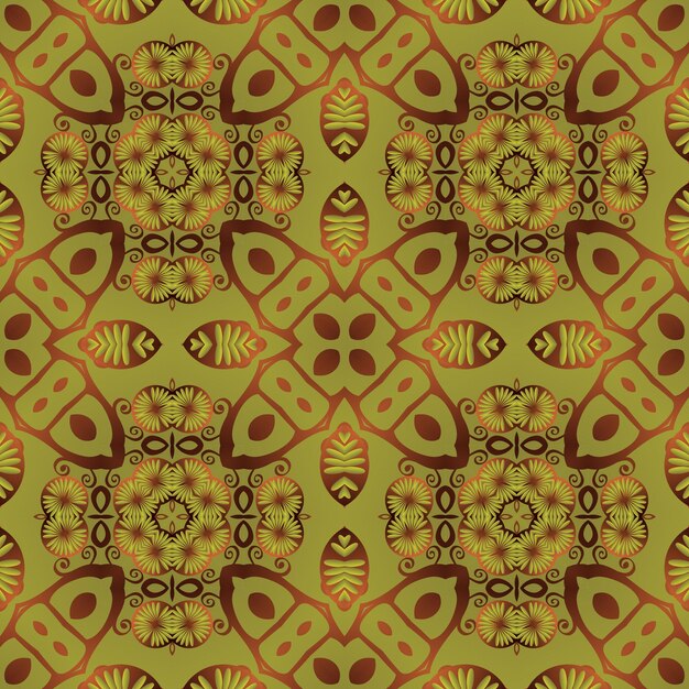 Abstrait texturé sans couture en marron combiné avec de l'or jaune