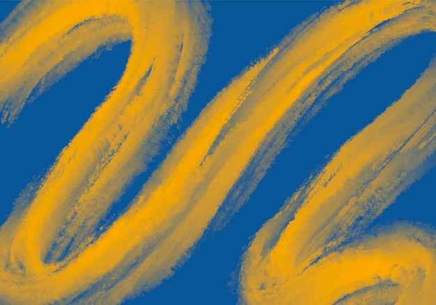 Abstrait de trait de peinture jaune bleu