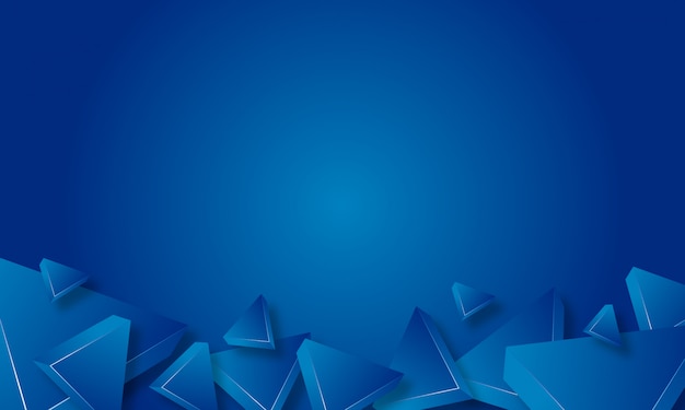 Abstrait triangle bleu