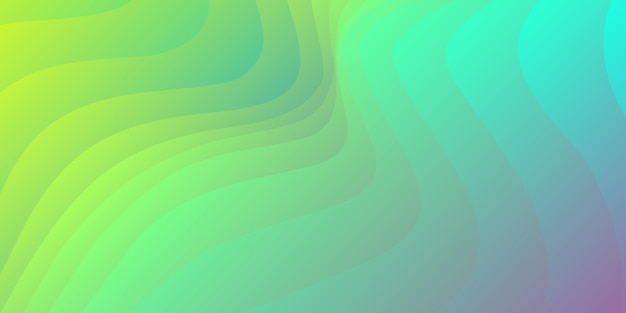 Vecteur abstrait vecteur ondulé coloré