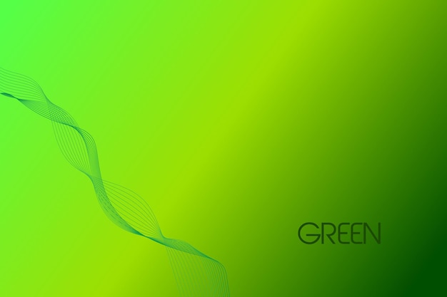 Vecteur abstrait vert décoratif élégant moderne vague design bannière fond vecteur résumé fond
