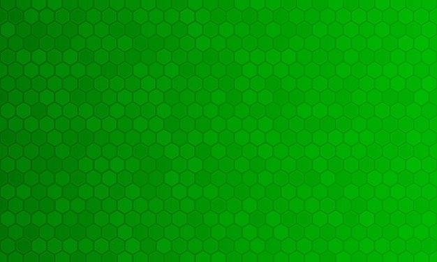 Abstrait vert géométrique avec des hexagones