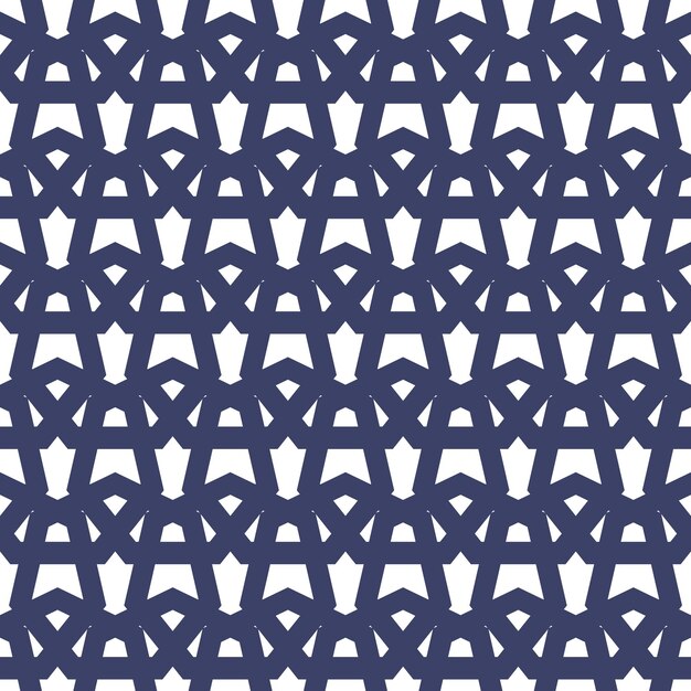 Abstrait Vintage Motif Géométrique Sans Soudure Fond Bleu