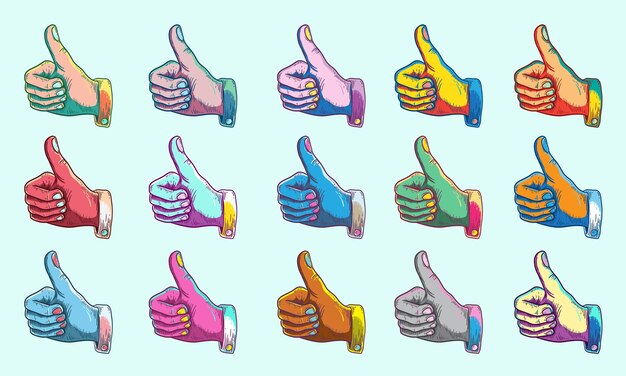 Accord Thumbs Up Symbole Concept