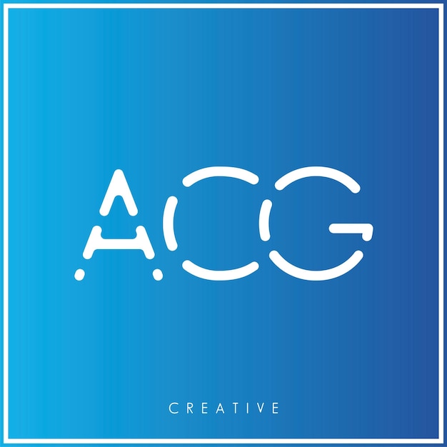 Vecteur acg creative vector latter logo design minimal latter logo premium vector illustration monogramme il s'agit d'une illustration qui a été créée par acg.