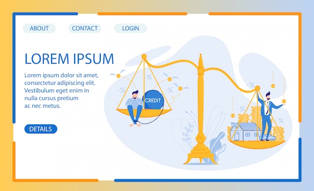 Achat de crédit contre Cash One. Page de destination.