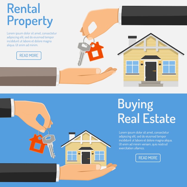 Achat et location de bannières immobilières