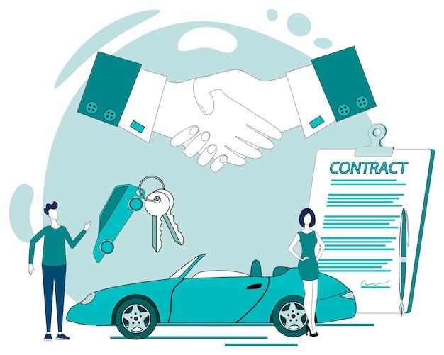 Achat d'une voiture Vente achat et location de voitures Signature du contrat de vente
