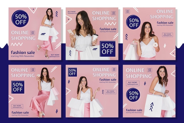 Achats en ligne Collection de publications Instagram
