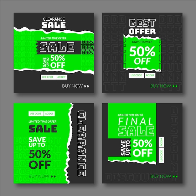 Vecteur acid instagram sale in neon green shades