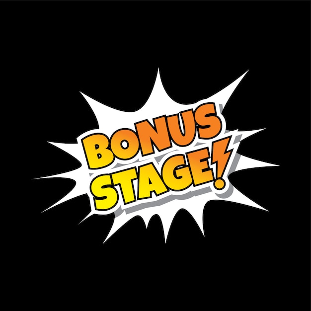 Actifs de jeu de bande dessinée de bulle de comique de scène de bonus