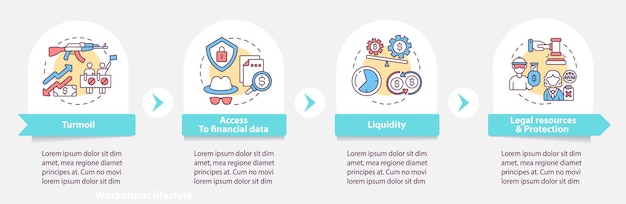 Les Actions Mondiales émettent Un Modèle D'infographie. Liquidité, éléments De Conception De Présentation De Ressources Juridiques.