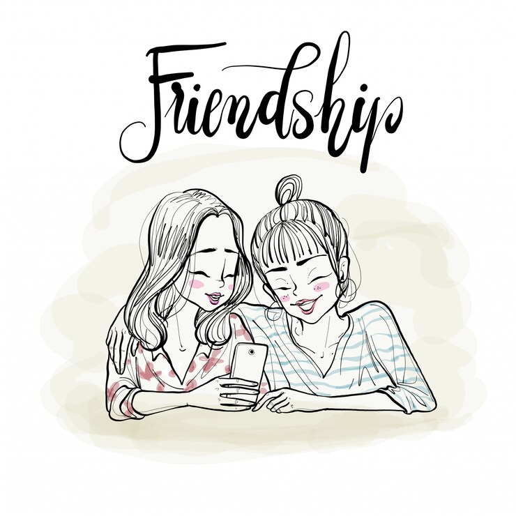 Adolescentes heureuse avec les smartphones.