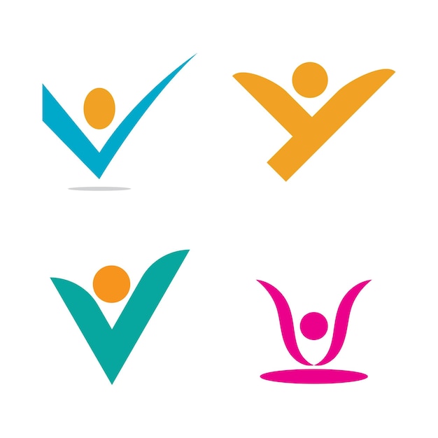 Adoption Et Soins Communautaires Logo Template Vecteur