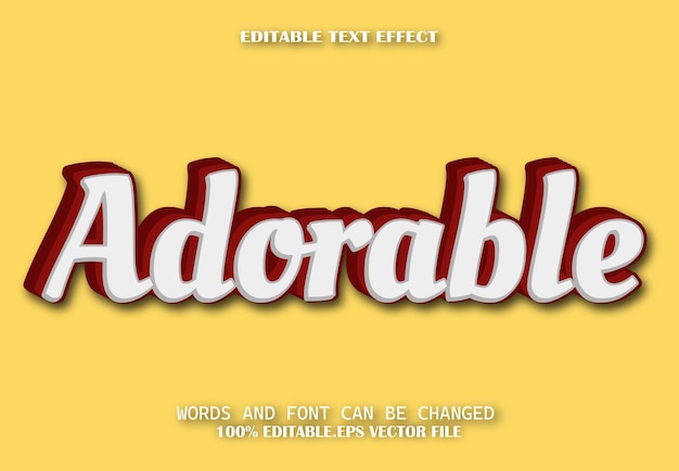 Adorable style de bande dessinée à effet de texte modifiable