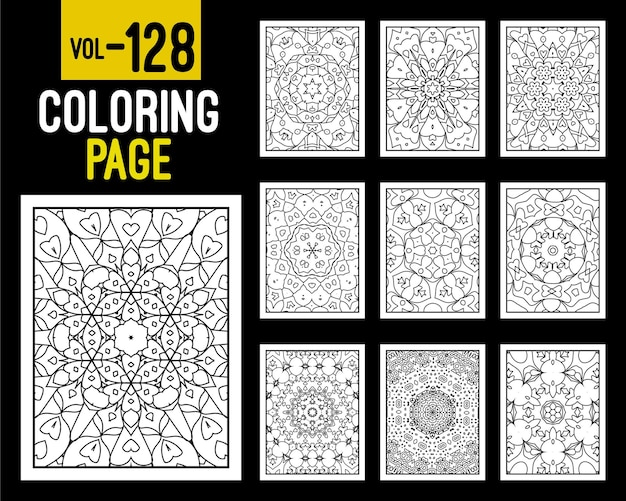 Adulte Mandala Coloring Book Oriental Pattern Vector Illustration Islam Arabe Indien Turc