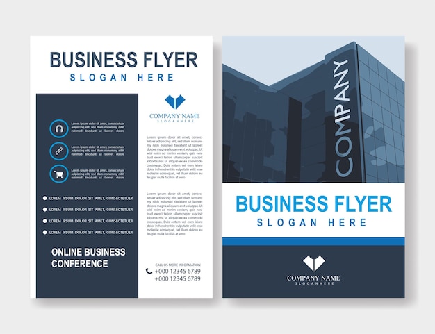 Affaires Flyer Template Vecteur