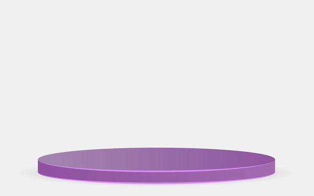 affichage de podium violet abstrait 3d vectoriel sur fond blanc