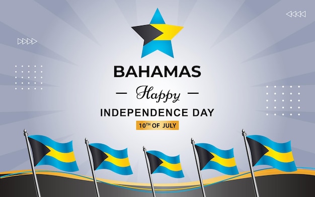 Affiche des Bahamas pour le jour de l'indépendance