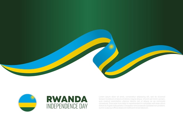 Affiche De Bannière De Fond De La Fête De L'indépendance Du Rwanda Pour La Célébration Nationale Le 1er Juillet