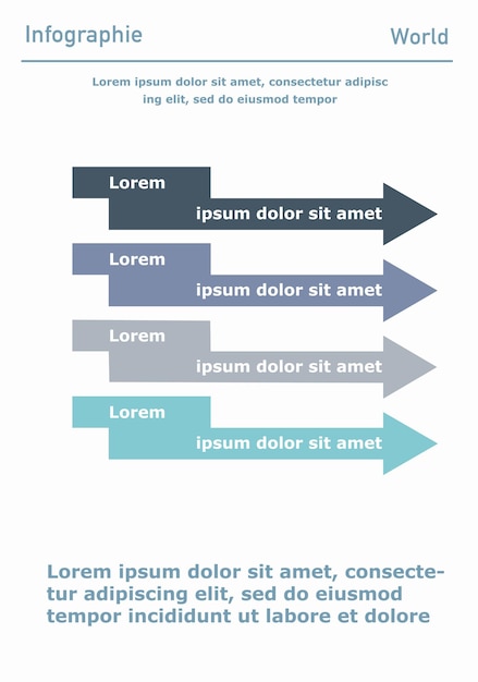 Affiche ou bannière infographique