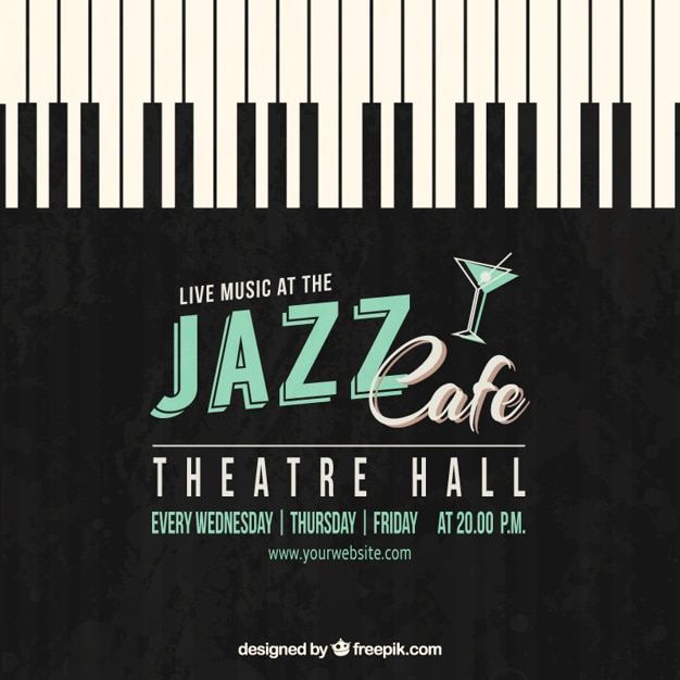 Affiche De Café Jazz