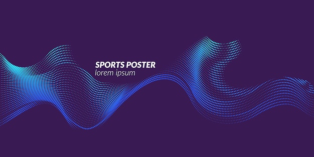 Affiche Colorée Pour Le Sport. Illustration Adaptée à La Conception