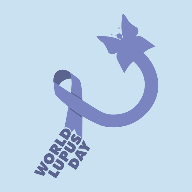 affiche de conception de la journée mondiale du lupus